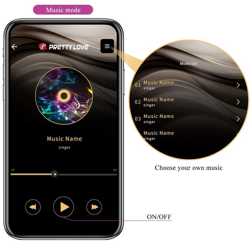 Œuf Vibrant Connecté Doreen Rechargeable Silicone - Pretty Love