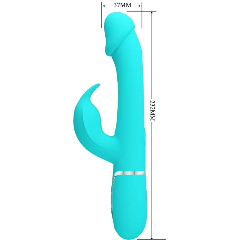 Vibromasseur Rabbit Dejon 3 en 1 Multifonction - Pretty Love