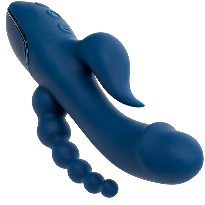 Vibromasseur Rabbit Triple Stimulation Point G Clitoris Silicone - CalExotics