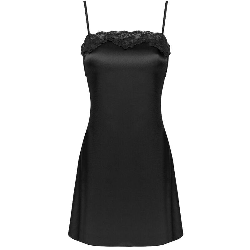 Ensemble Peignoir Nuisette et String Jacqueline Satin Dentelle - Livco Corsetti