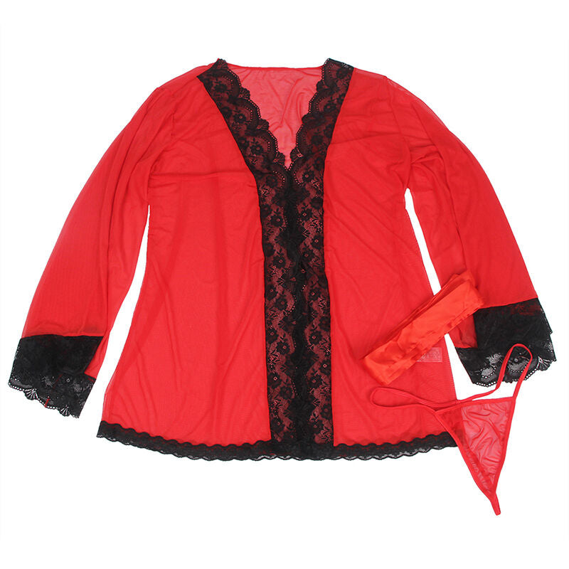 Robe Transparente Détail Dentelle Voile Vaporeux - Subblime