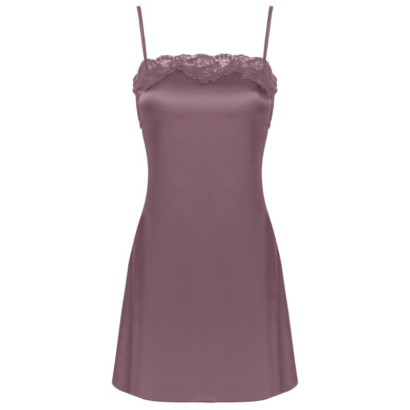 Ensemble Peignoir Nuisette et String Jacqueline Satin Dentelle - Livco Corsetti
