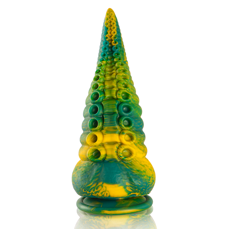 Gode Tentacule Vert Cetus Silicone Multi-Courbes 2 Tailles - Epic Cybersilicock