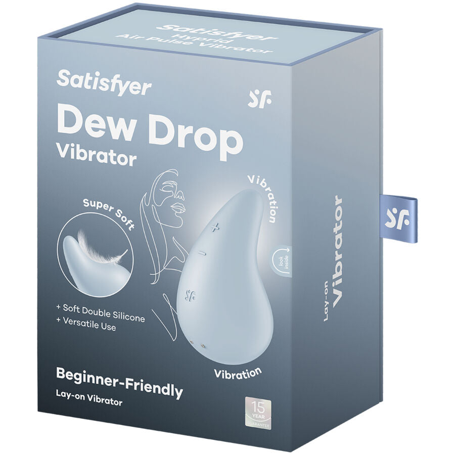 Stimulateur Clitoridien Lay-On Dew Drop Silicone Rechargeable - Satisfyer