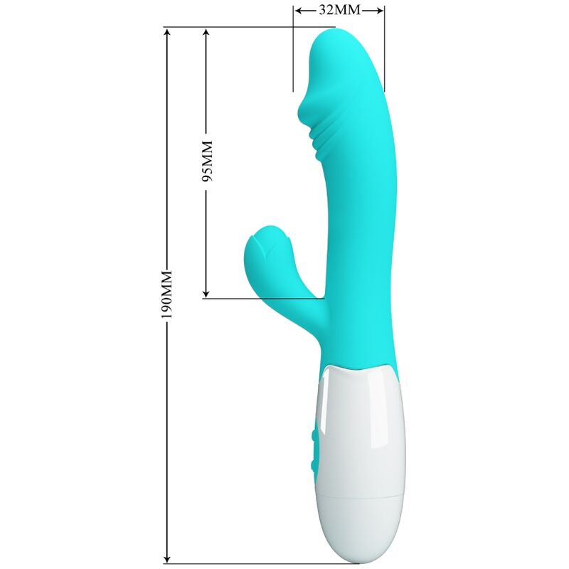 Vibromasseur Double Snappy Point G et Clitoris 30 Fonctions - Pretty Love