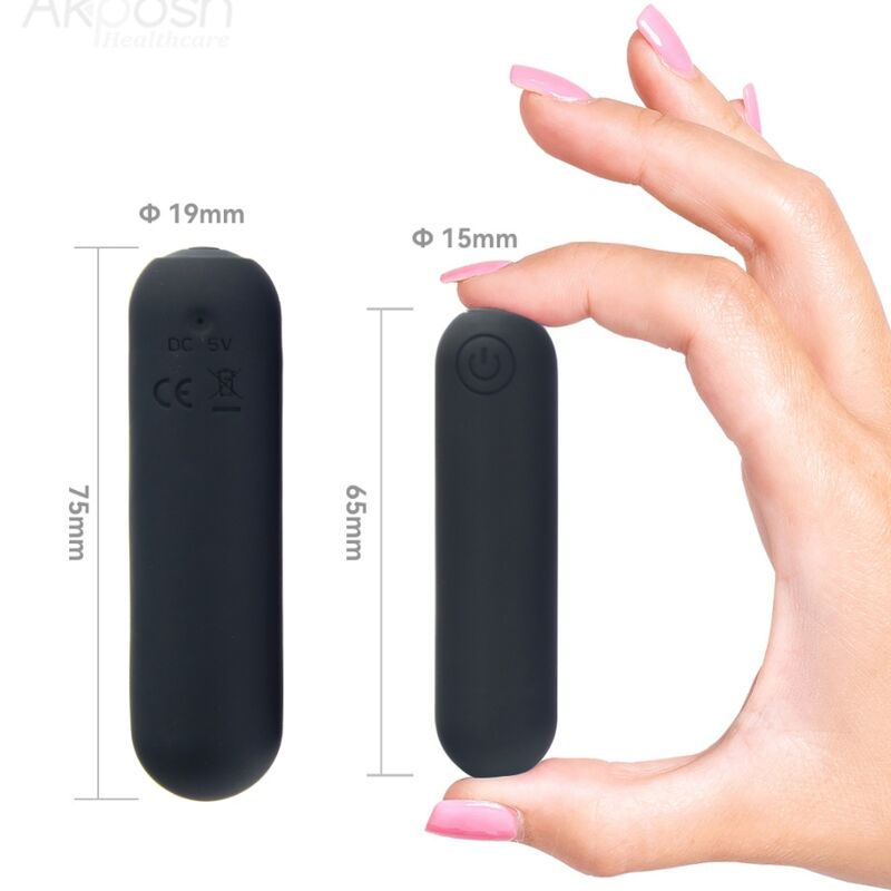 Mini Vibromasseur Bullet Hehe - 10 Modes Silicone - Armony