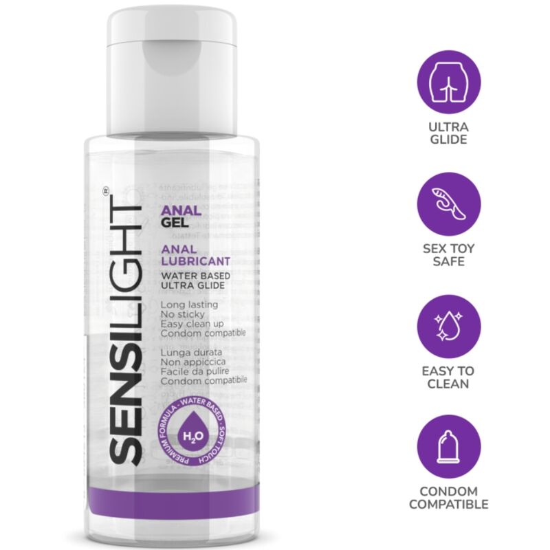 Lubrifiant Anal Sensilight - Base Eau Doux et Glissant - Intimateline
