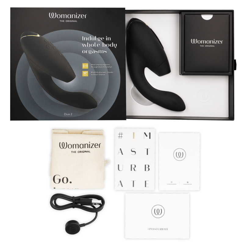 Stimulateur Double Womanizer Duo 2 - Pleasure Air et Point G - 14 Intensités
