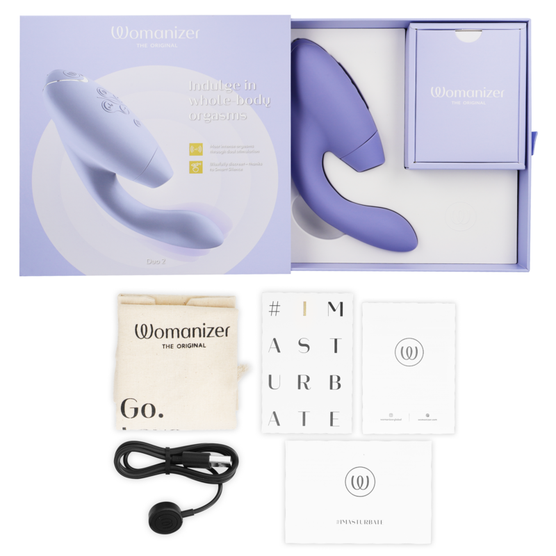Stimulateur Double Womanizer Duo 2 - Pleasure Air et Point G - 14 Intensités
