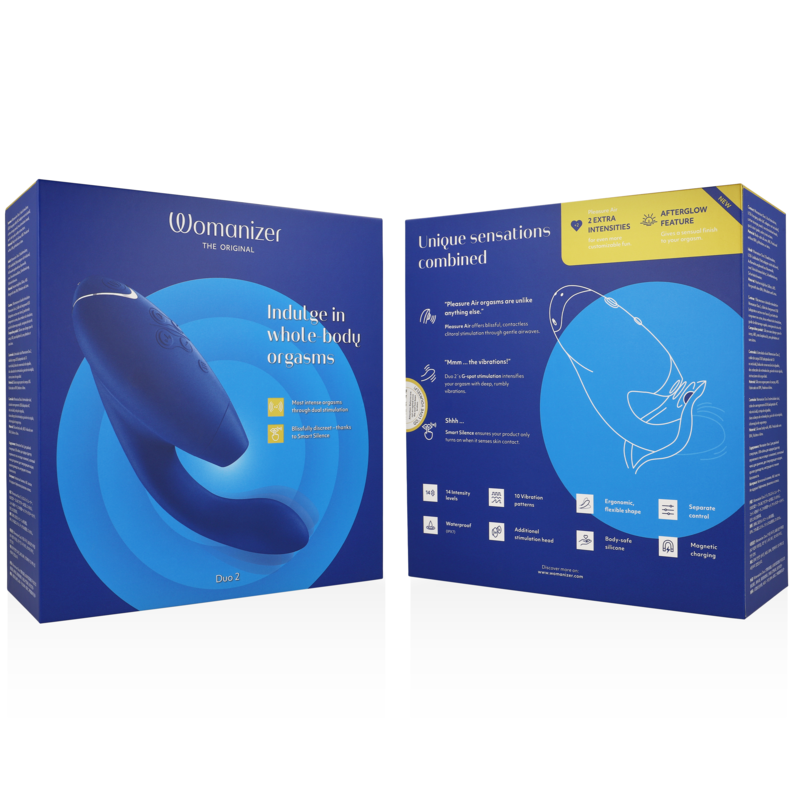 Stimulateur Double Womanizer Duo 2 - Pleasure Air et Point G - 14 Intensités