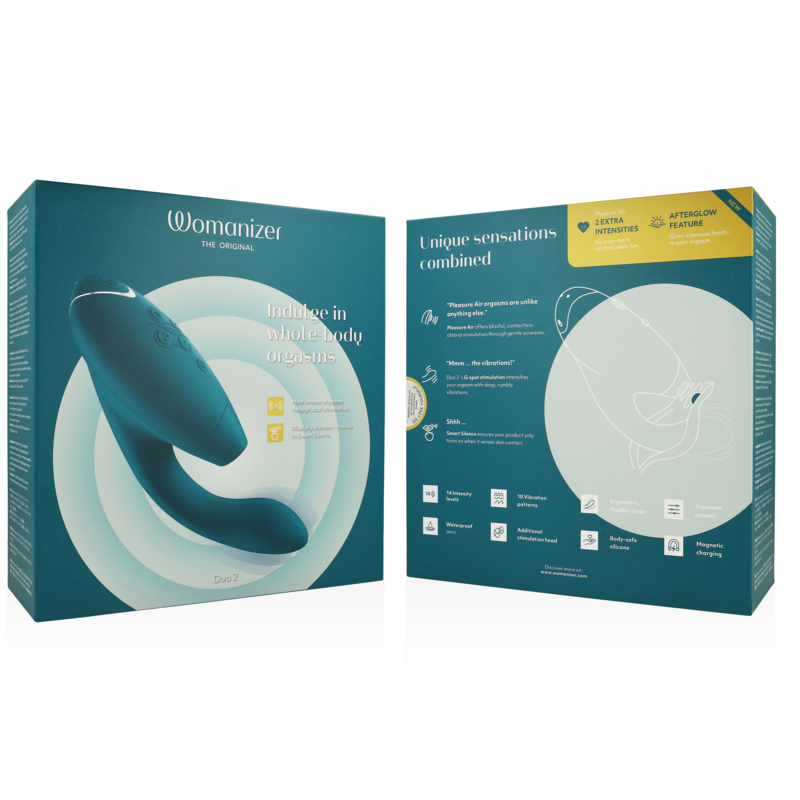 Stimulateur Double Womanizer Duo 2 - Pleasure Air et Point G - 14 Intensités