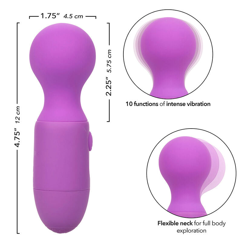 Vibromasseur Wand First Time - Col Flexible 10 Modes - CalExotics