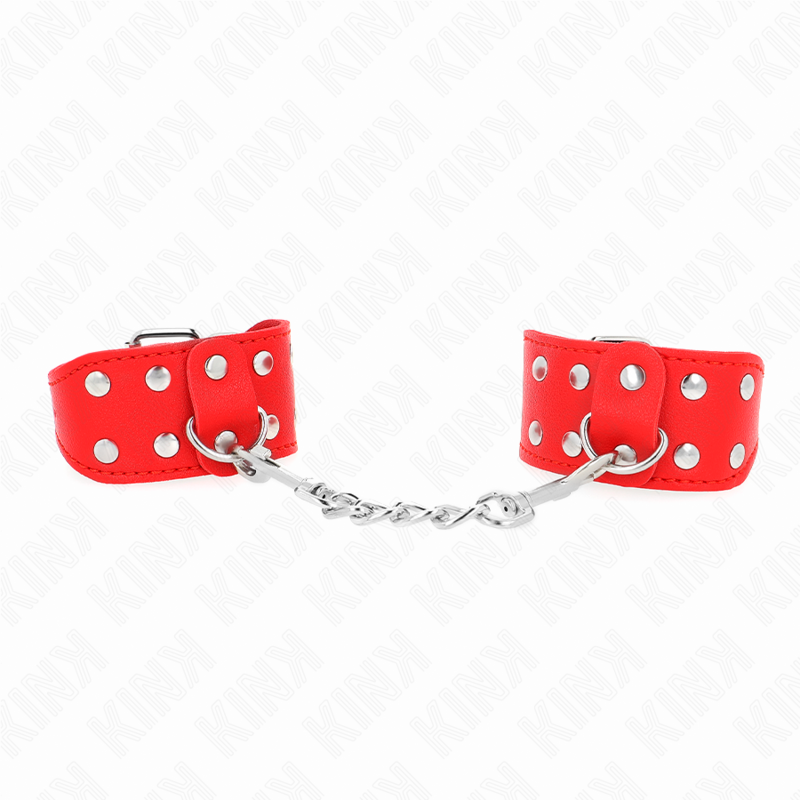Menottes BDSM Kink Double Ligne de Clous - Réglables Haute Résistance