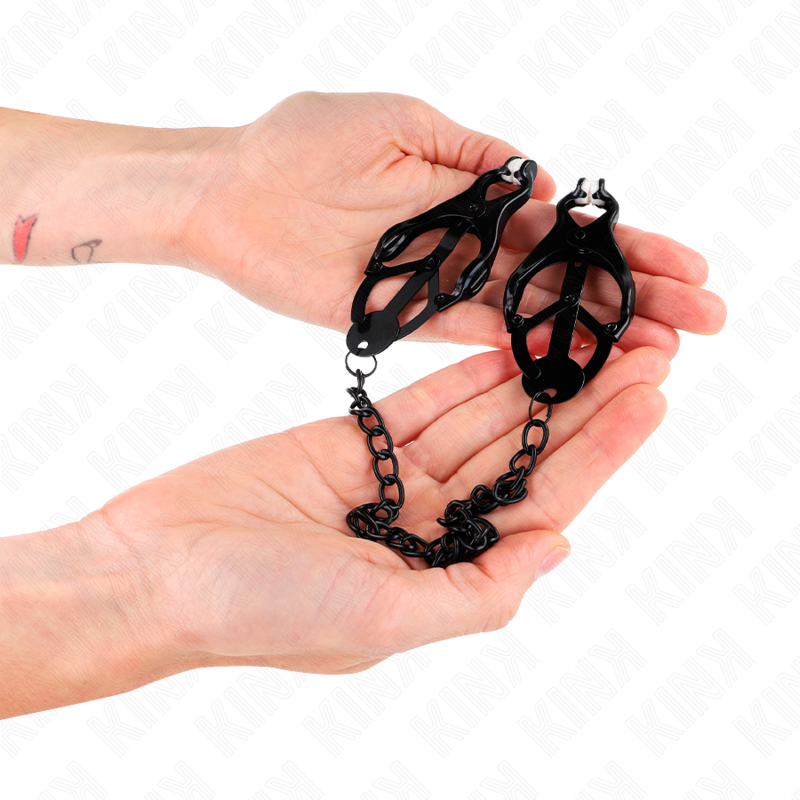 Pinces à Tétons Trèfle Japonais Auto-Serrantes Chaîne 30 cm - Kink