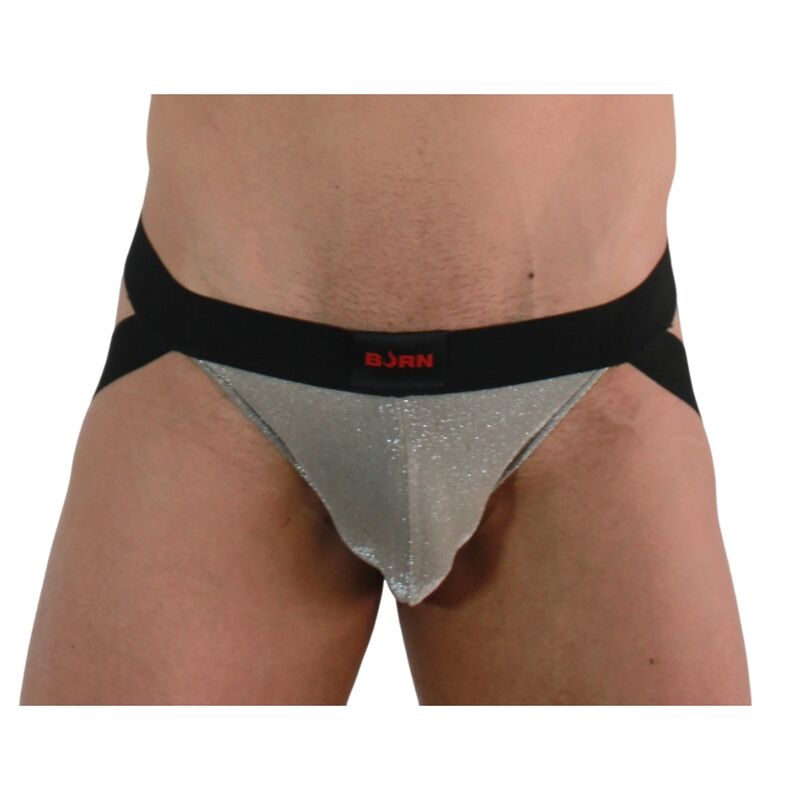 Jockstrap Sexy Homme Brillant Pochette Avant 4 Tailles - Burn
