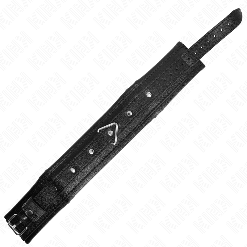 Collier BDSM Cuir Éponge Bracelet Réglable 37-54 cm - Kink