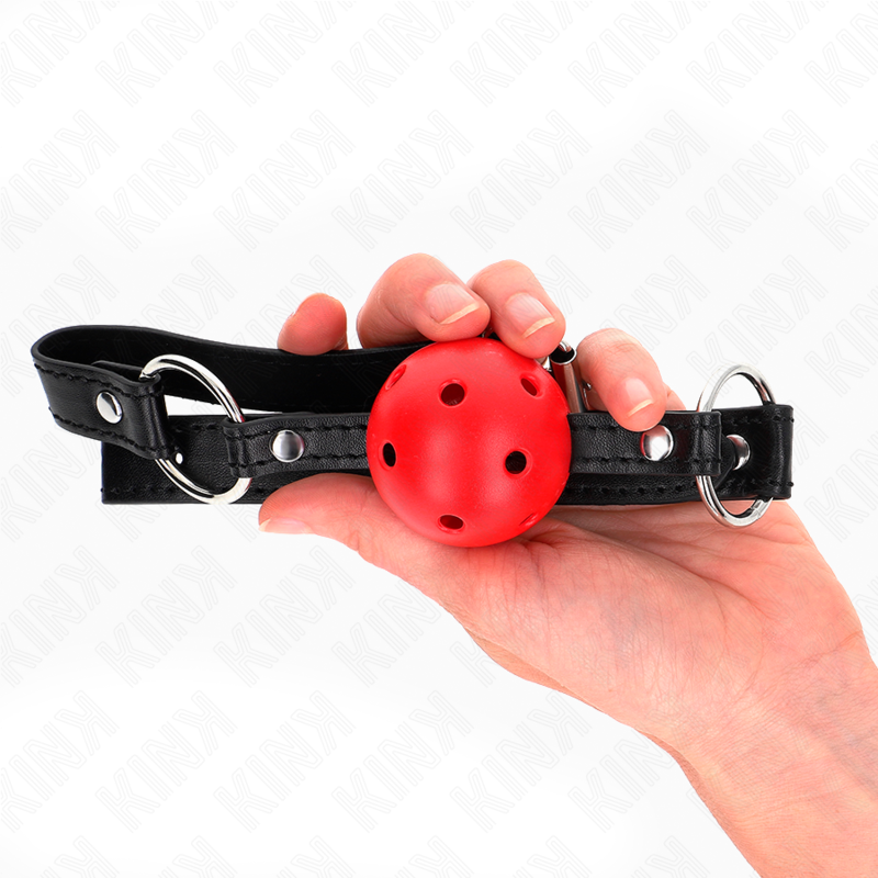 Bâillon Boule Creuse 4,5 cm Sangle Ajustable - Kinkvec