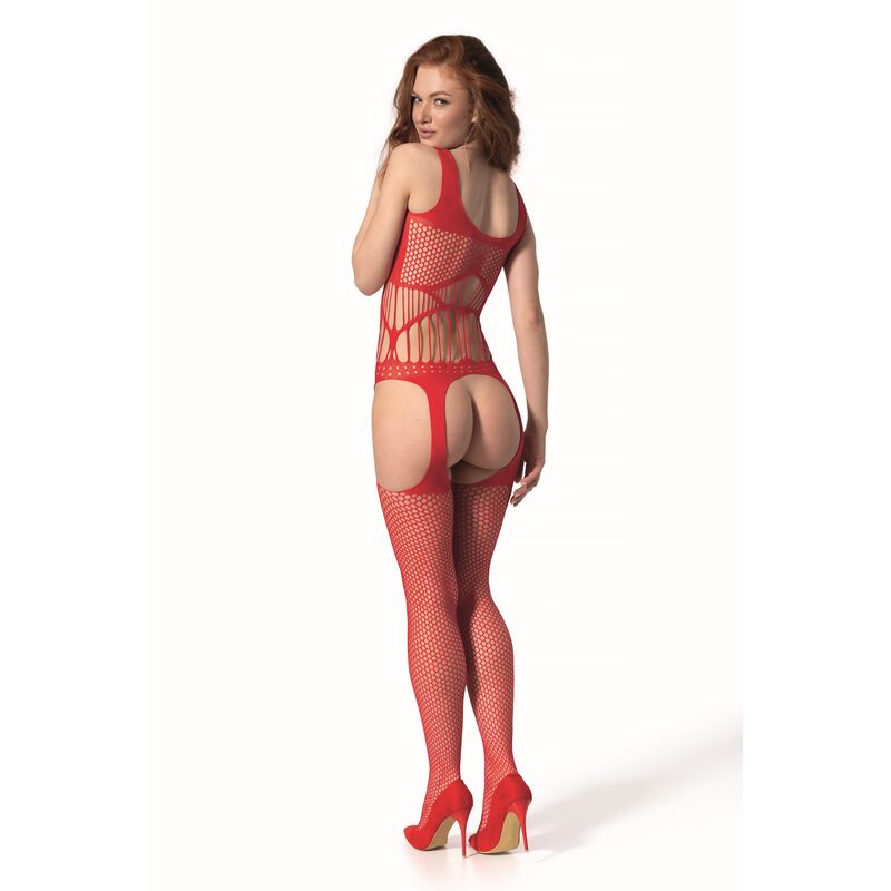 Bodystocking BS 106 Dentelle et Résille Taille Unique - Passion