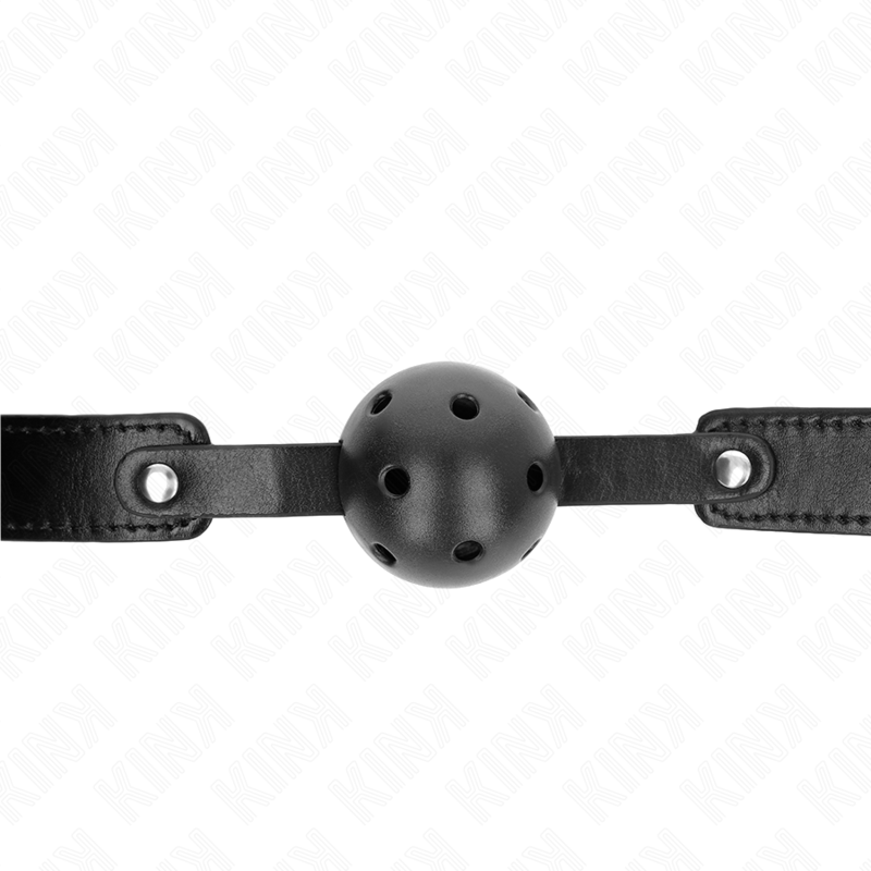 Bâillon Boule BDSM Balle Respirante Ajustable Sangle Réglable - Kink Collar & Gag