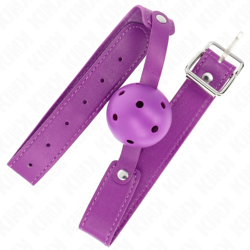Bâillon Boule BDSM Balle Respirante Ajustable Sangle Réglable - Kink Collar & Gag