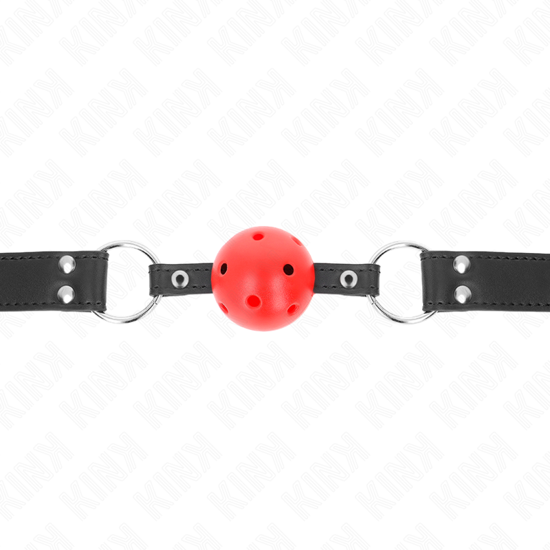 Bâillon BDSM Respirant Double Rivet Réglable - Kink