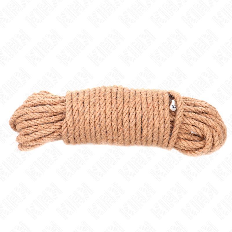 Corde de Bondage Chanvre Naturel Tête Métallique - Kink Rope Arts
