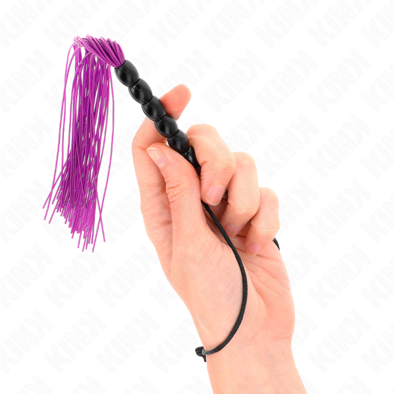 Martinet BDSM Silicone 6 Lanières Souple 26 cm - Kink Impact & Touch