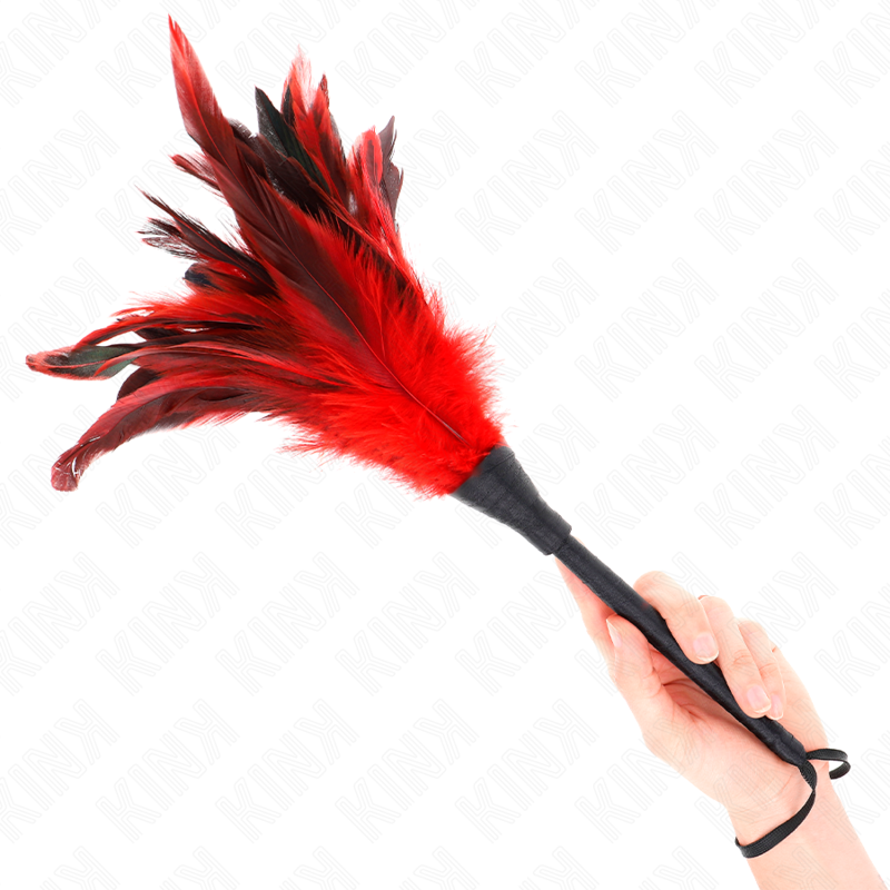 Plumeau Érotique Forme de Corne Plumes Douces 36 cm - Kink