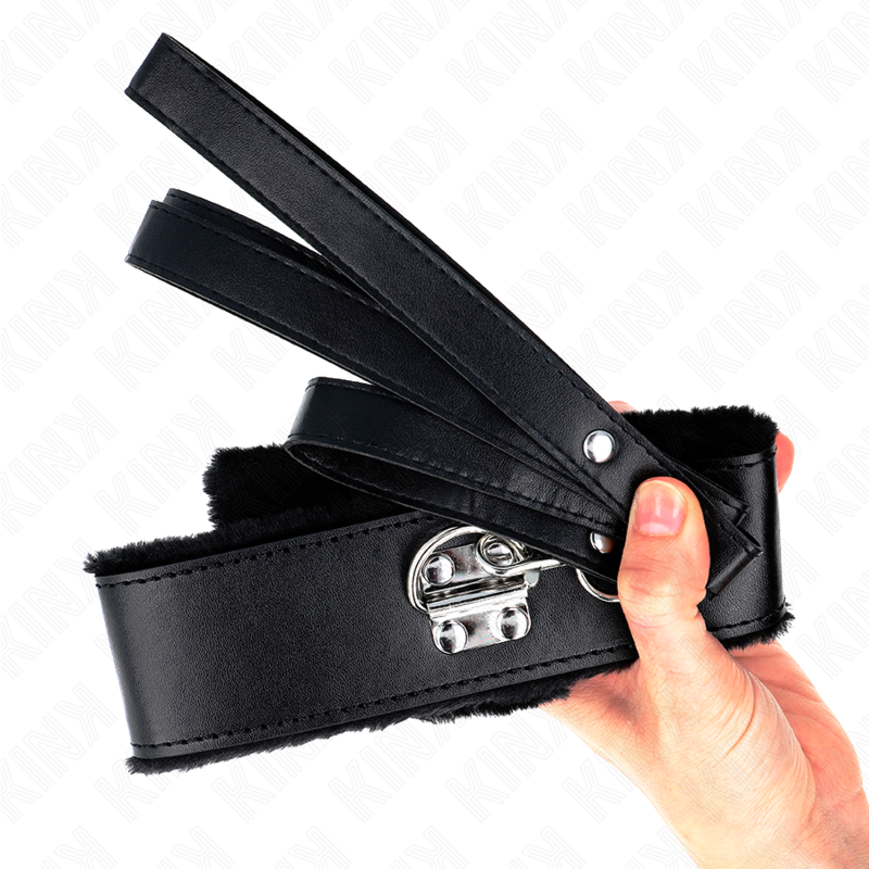 Collier BDSM avec Laisse Cuir 116 cm - Kink