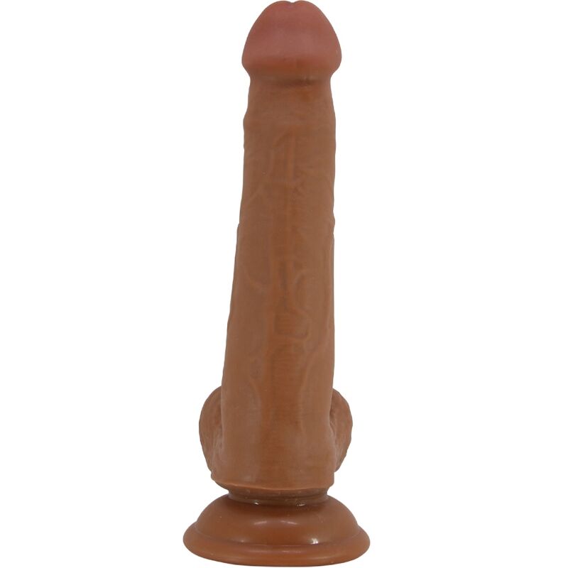 Gode Ventouse Réaliste 22 cm Peau Coulissante Noyau Vertébral - Pretty Love