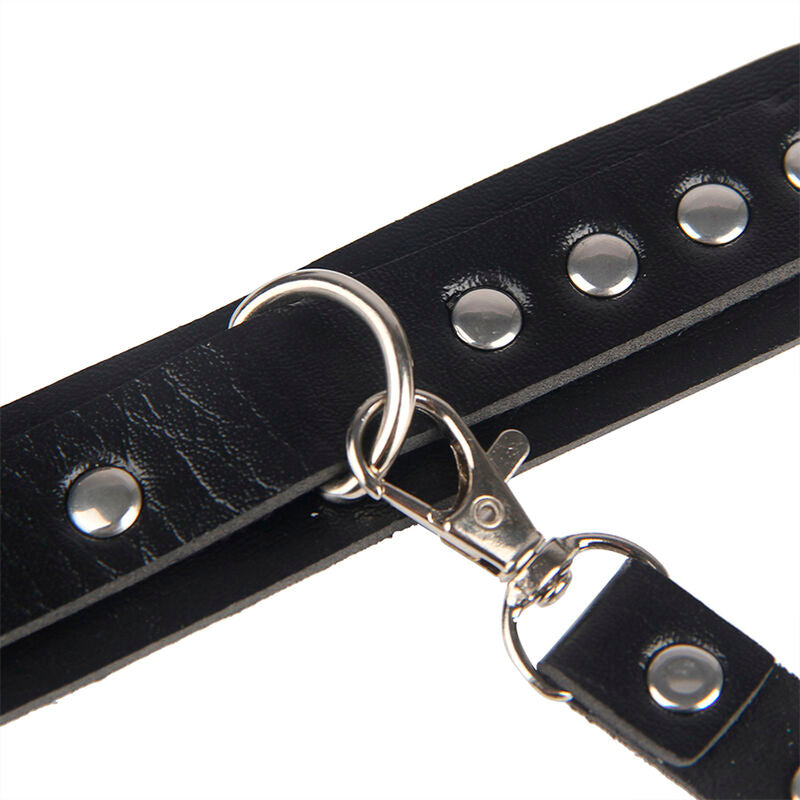 Menottes et Ceinture de Bondage Cuir Vegan Ajustables - Subblime