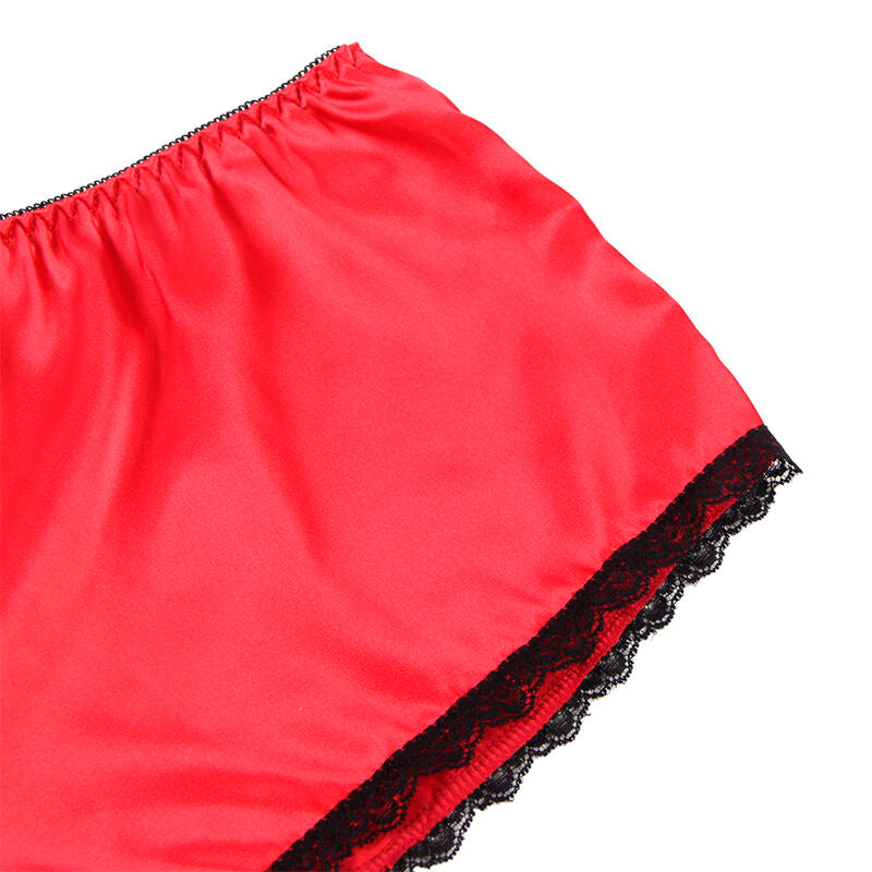 Nuisette Satin Soie et Dentelle + Culotte Assortie - Subblime