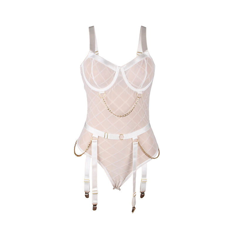 Body Chaînes Métalliques Porte-Jarretelles Nylon - Subblime