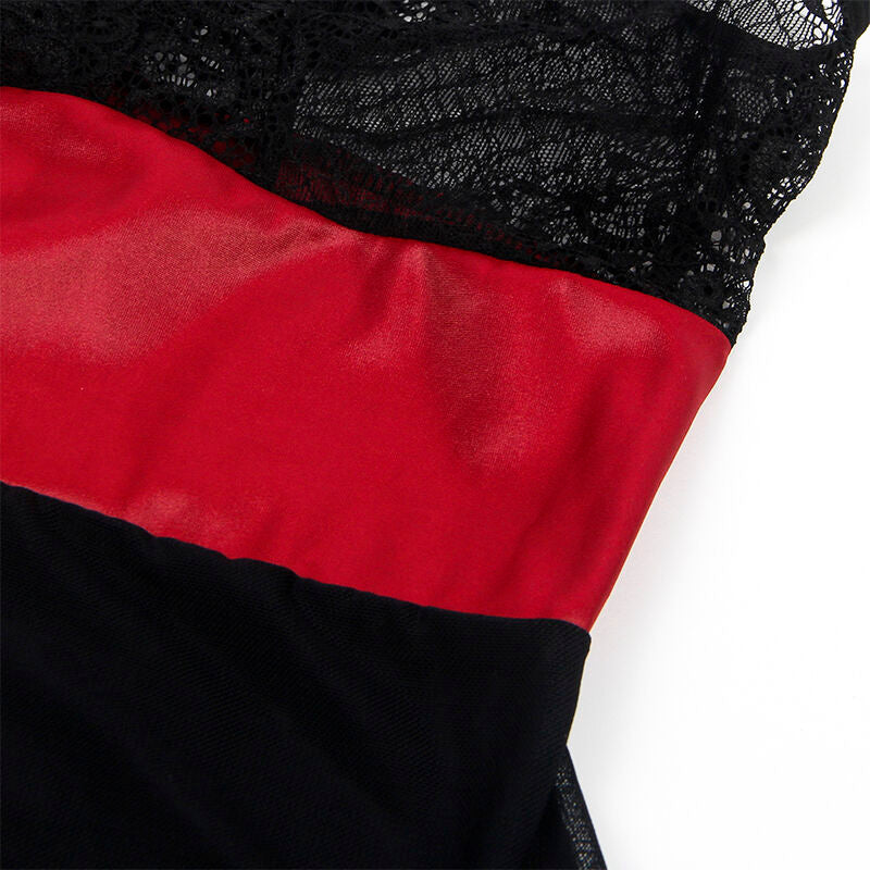 Robe Bondage Dentelle Noire Transparente - Subblime