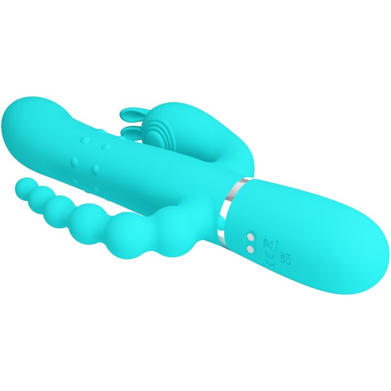 Vibromasseur Triple Cammy 4 en 1 Vaginal Clitoridien Anal - Pretty Love