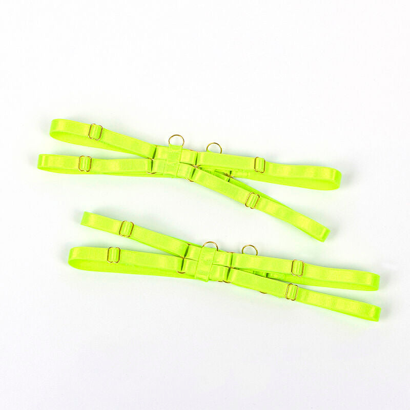 Ensemble Lingerie Soutien-Gorge Collier Jarretières Fluo - Subblime