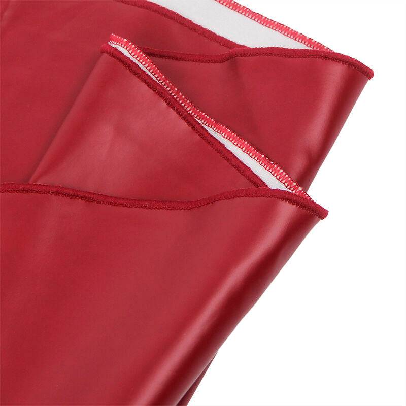 Robe Lingerie Bretelles Fines Finitions Cuir PU 4 Coloris - Subblime