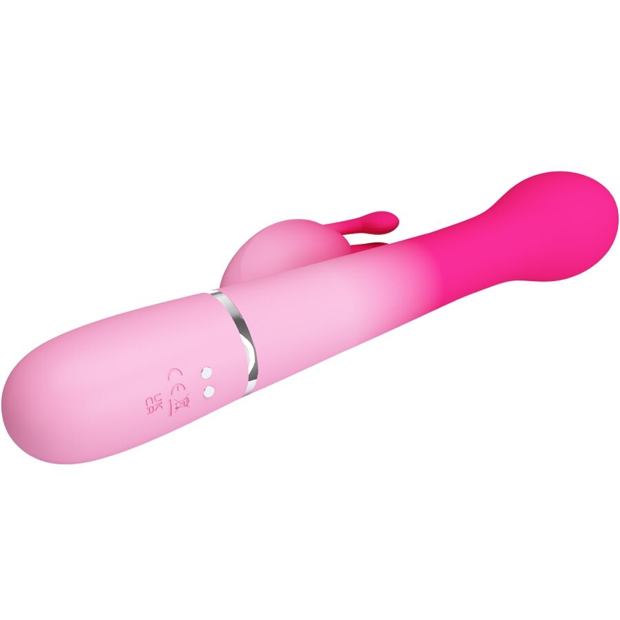 Vibromasseur Rabbit Dejon 3 en 1 Va-et-Vient Perles Rotatives - Pretty Love