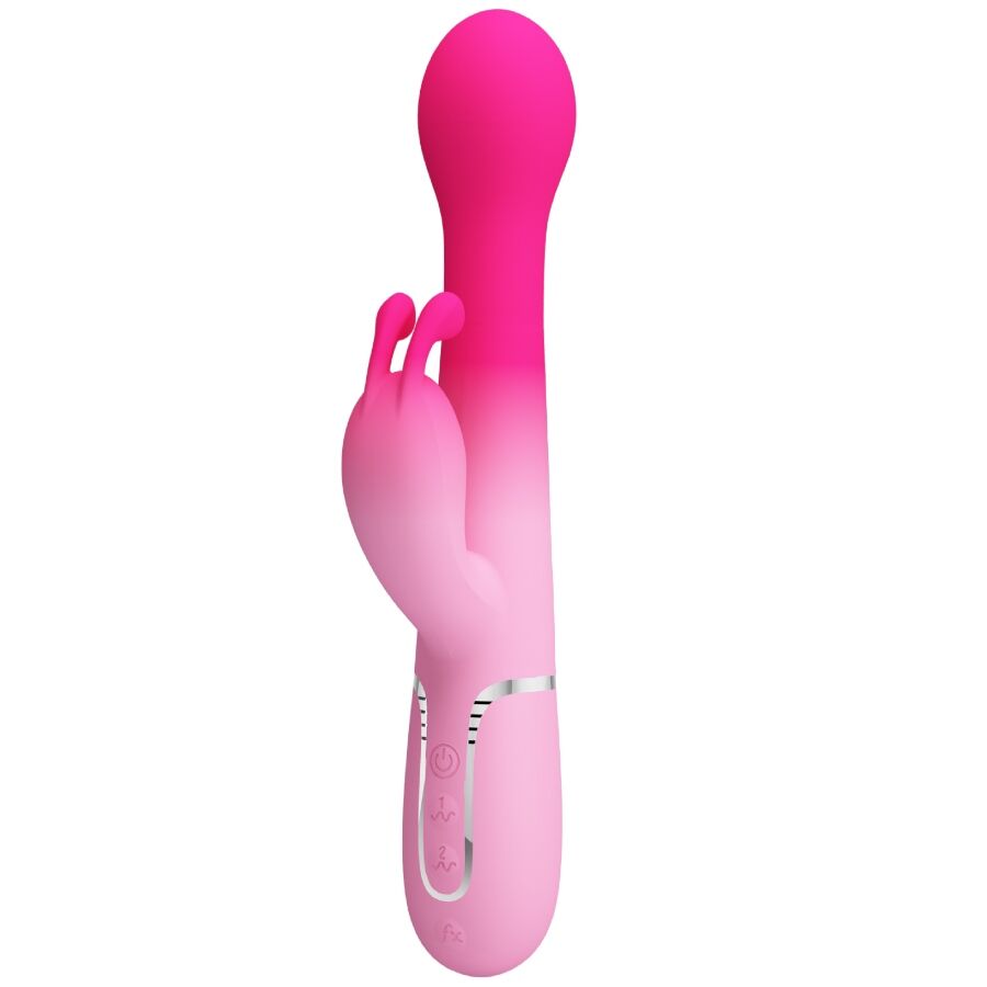 Vibromasseur Rabbit Dejon 3 en 1 Va-et-Vient Perles Rotatives - Pretty Love
