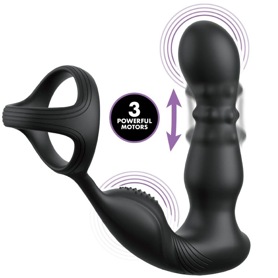 ANAL FANTASY ELITE COLLECTION - ANNEAU ANAL VIBRANT ET MASSEUR AVEC TÉLÉCOMMANDE