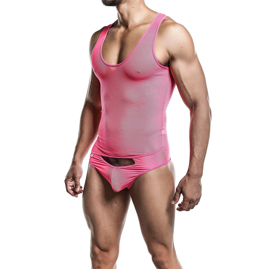 Body Transparent Bretelles Fines Échancré L/XL 3 Coloris - Mob