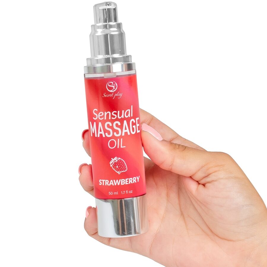 Huile de Massage Comestible Effet Chauffant - Secretplay