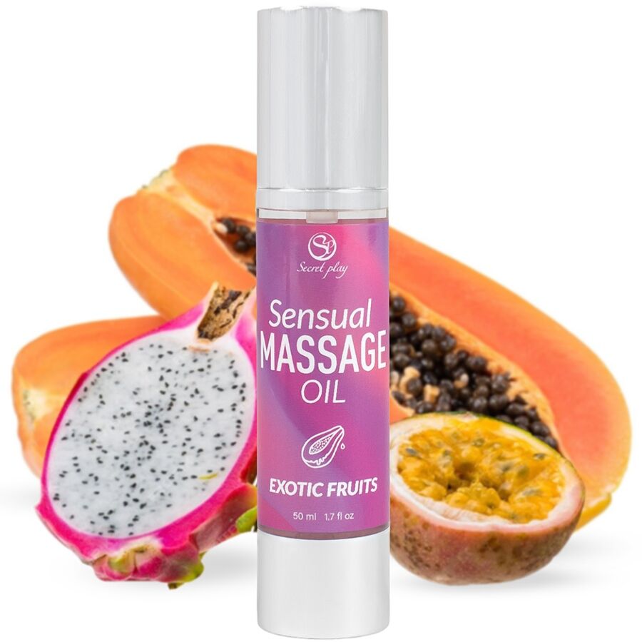 Huile de Massage Comestible Effet Chauffant - Secretplay