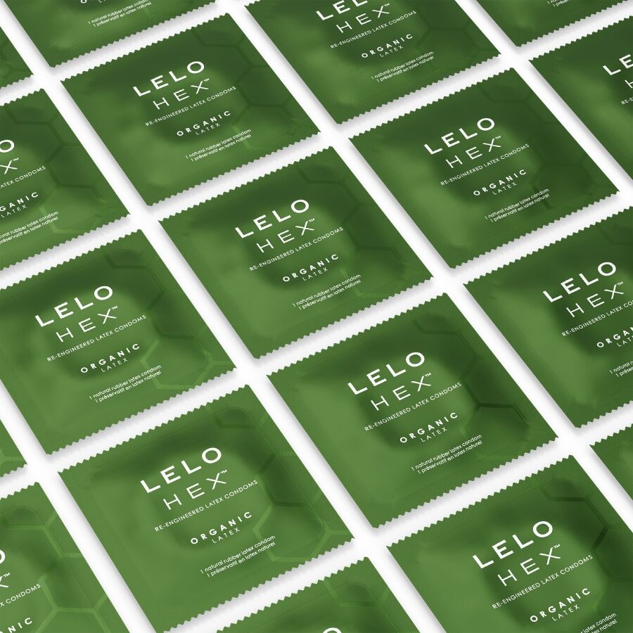 Préservatifs Lelo Hex Organic - Latex Bio L-Arginine Structure Hexagonale