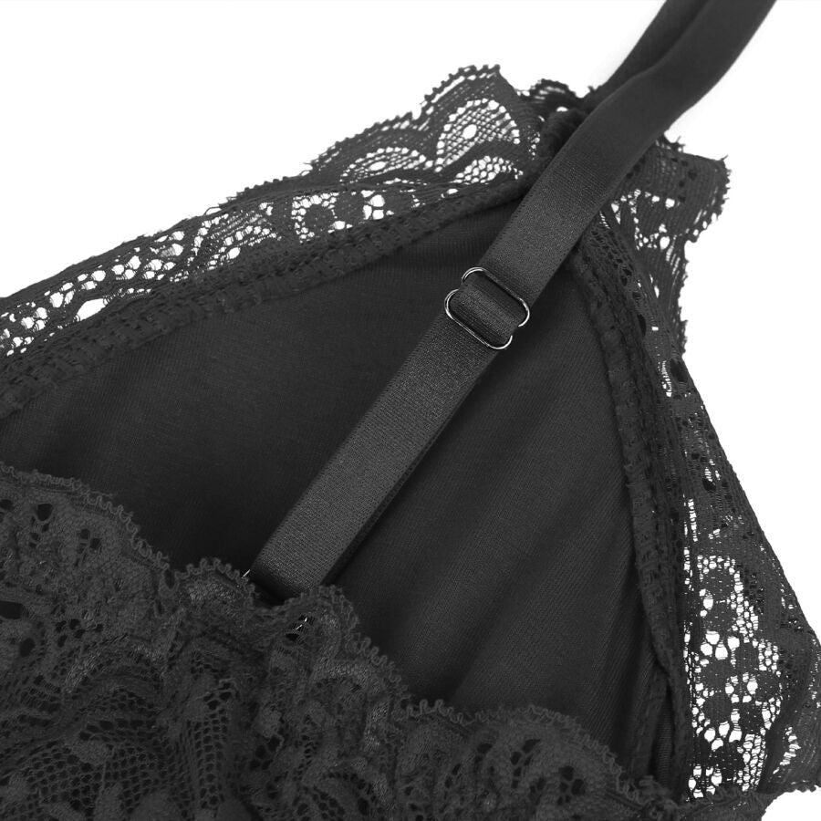 Teddy Dentelle Florale - Bretelles Réglables Élégant - Subblime