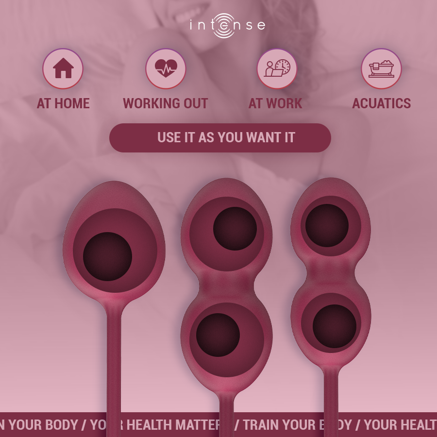 Kit 3 Boules de Geisha Charli Progressif Silicone Médical - Intense