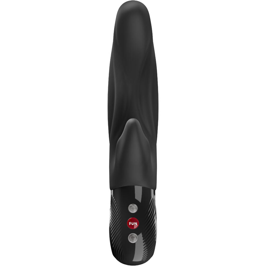 Rabbit Lady Bi noir de Fun Factory vu de face, trois boutons de réglage