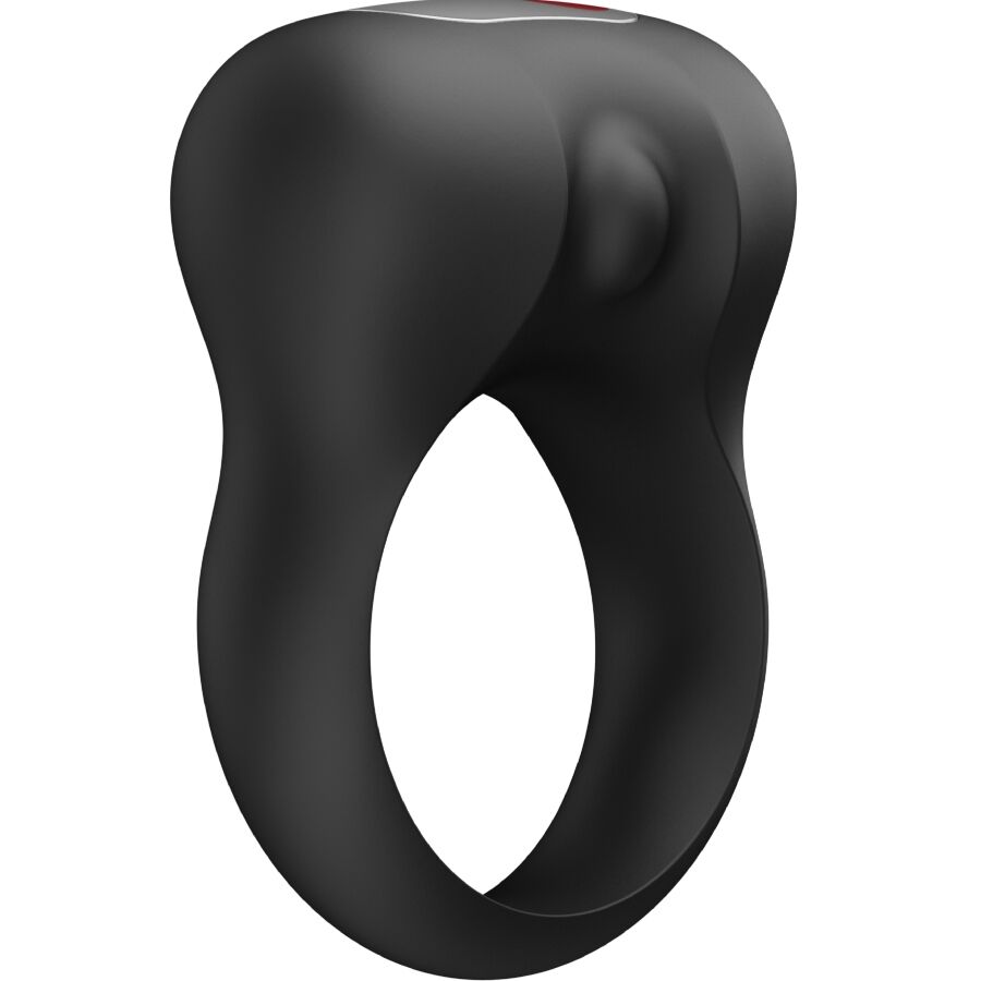 Profil du cockring vibrant Steady noir de Fun Factory et de sa partie vibrante