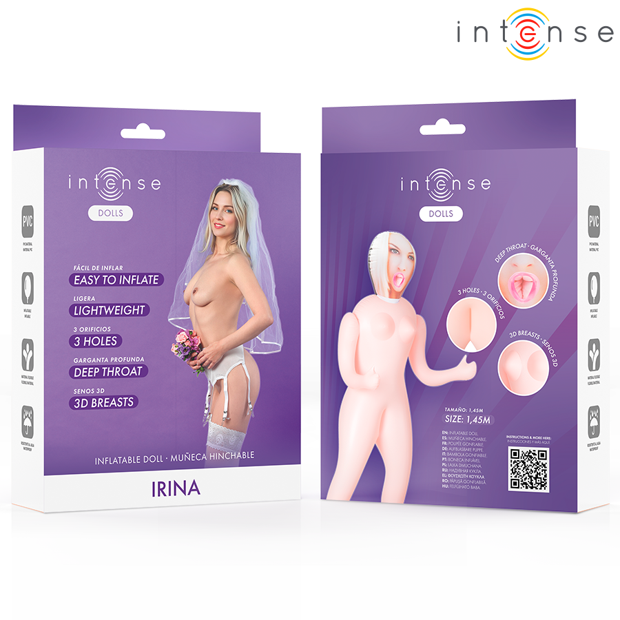 INTENSE DOLLS - POUPÉE GONFLABLE IRINA À TROIS ORIFICES