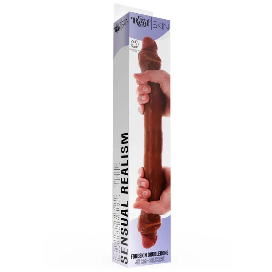 Double Gode Silicone 35 à 46 cm Réaliste Souple - Get Real